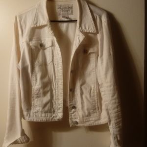 White jean jacket